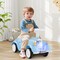 Kids Ride-On Car Toy with Horn, LED Lights, and Safe 4-Wheel Sliding Design